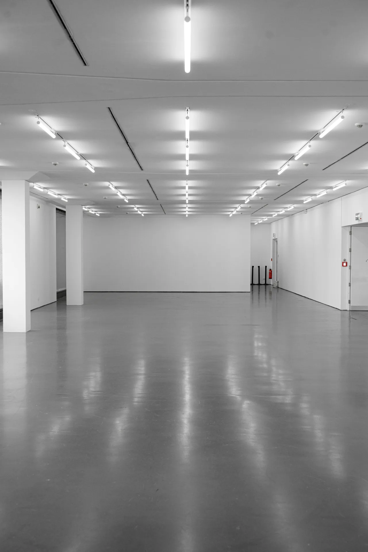 polished concrete front-of-house restaurant floor