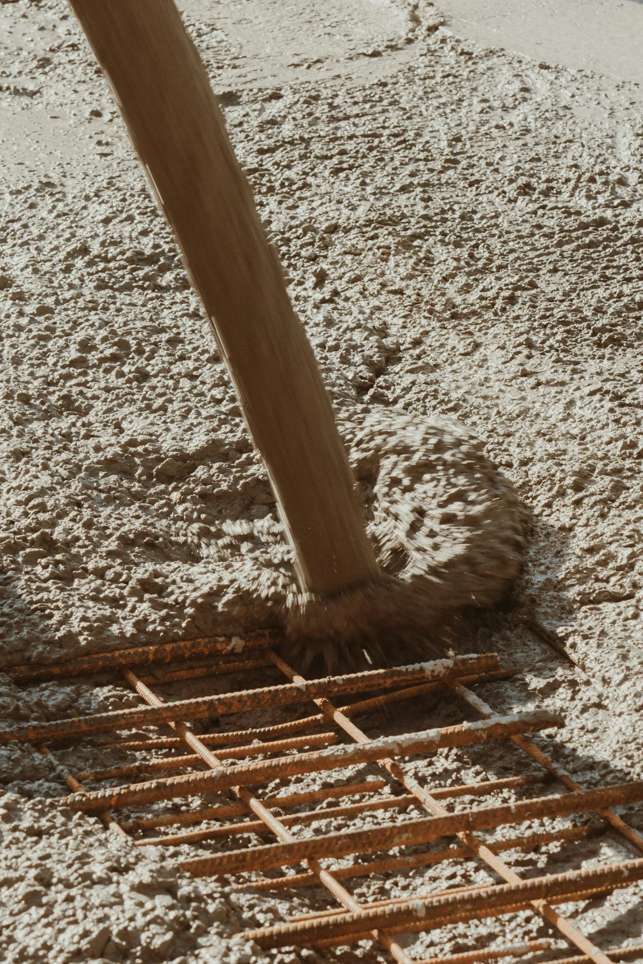 Mapei Ultraplan being poured on a Detroit substrate