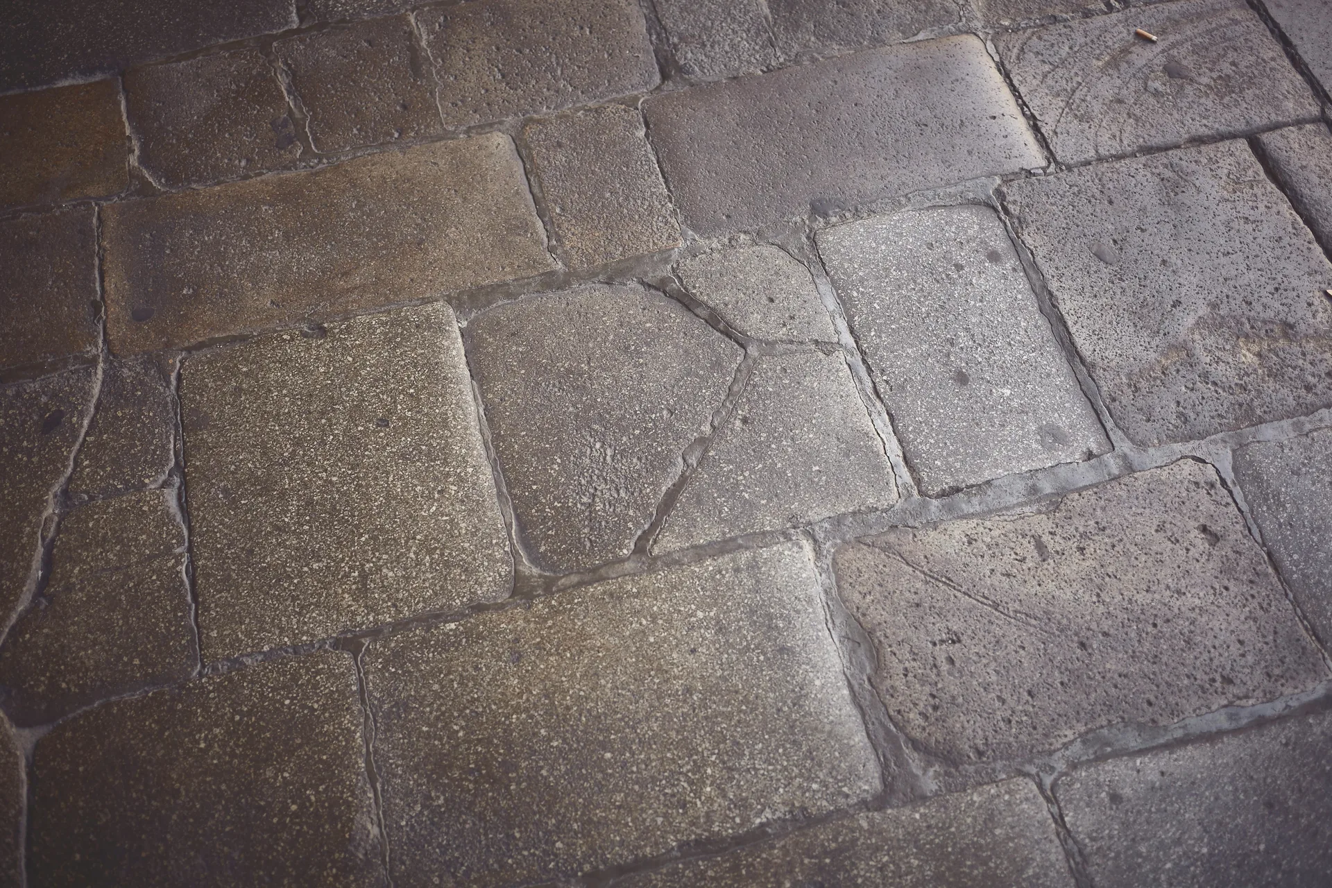 textured decorative concrete walkway at a Detroit home