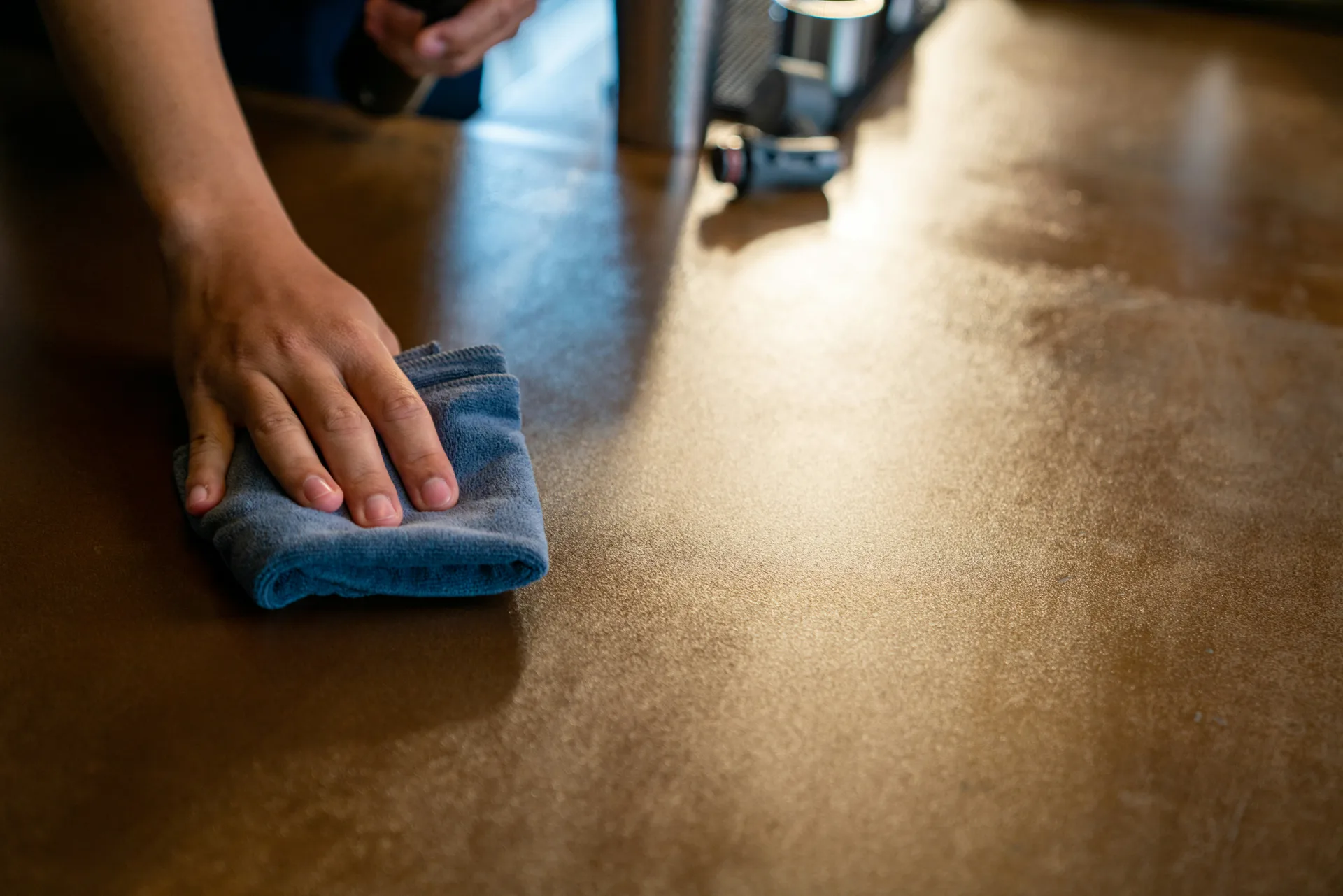 sealed concrete countertop in a Detroit kitchen